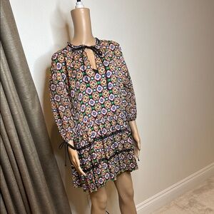 Alice + Olivia Floral Mini Dress - Multicolor